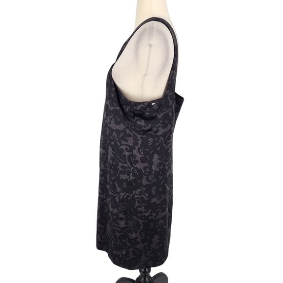 NEW! Banana Republic  Gia Black Gray Silk Sleeveless Mini Dress - Picture 6 of 10
